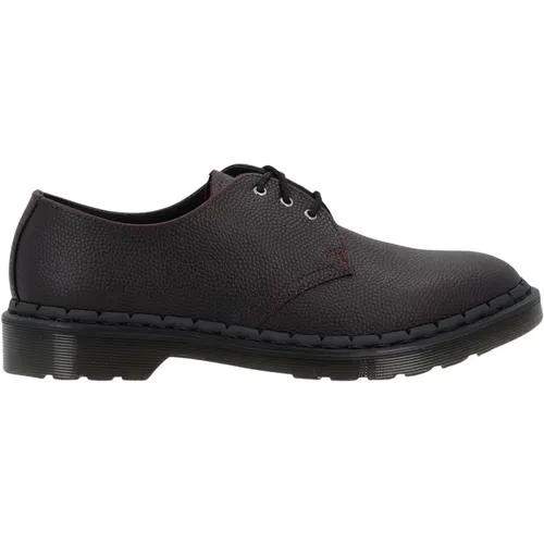 Pebble Grain Bordeaux Lederschuhe , Herren, Größe: 45 EU - Dr. Martens - Modalova