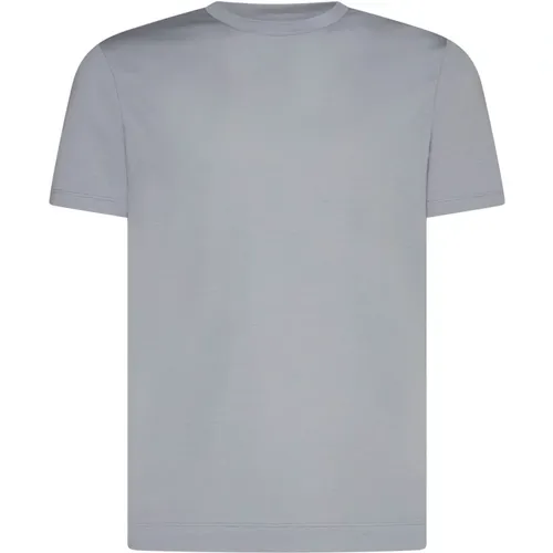 Stretch Cotton Jersey Crew Neck T-shirts - Malo - Modalova