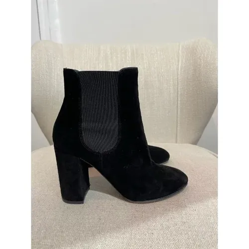 Pre-owned Suede boots , female, Sizes: 2 1/2 UK - Dolce & Gabbana Pre-owned - Modalova