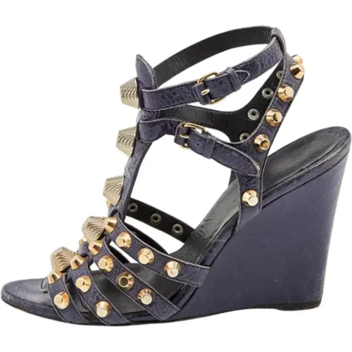 Pre-owned Leder sandals , Damen, Größe: 40 EU - Balenciaga Vintage - Modalova