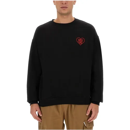 Logo Sweatshirt, Regular Fit, 100% Baumwolle , Herren, Größe: M - FAMILY FIRST - Modalova