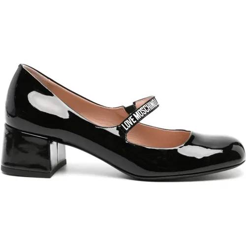 Half Heel Shoes , female, Sizes: 3 UK - Love Moschino - Modalova
