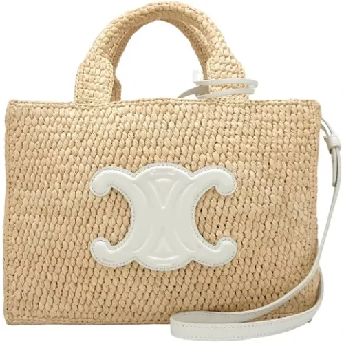 Pre-owned Raffia shoulder-bags , female, Sizes: ONE SIZE - Celine Vintage - Modalova