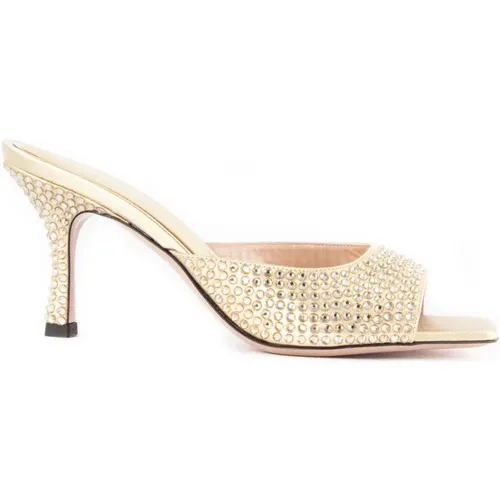 Sandals Golden , female, Sizes: 6 UK - Gedebe - Modalova