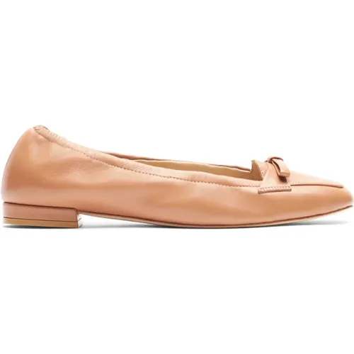 Elastischer Loafer mit Femininem Schleifenakzent , Damen, Größe: 39 EU - Stuart Weitzman - Modalova