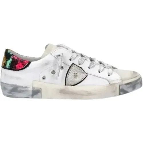 Elevate Your Sneaker Game with Leather Sneakers , female, Sizes: 7 UK, 5 UK - Philippe Model - Modalova