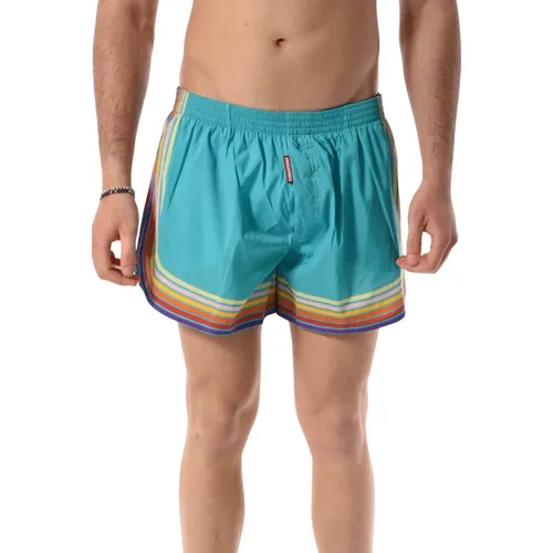 Rainbow Print Boxer Shorts , male, Sizes: M, XL, L - Dsquared2 - Modalova