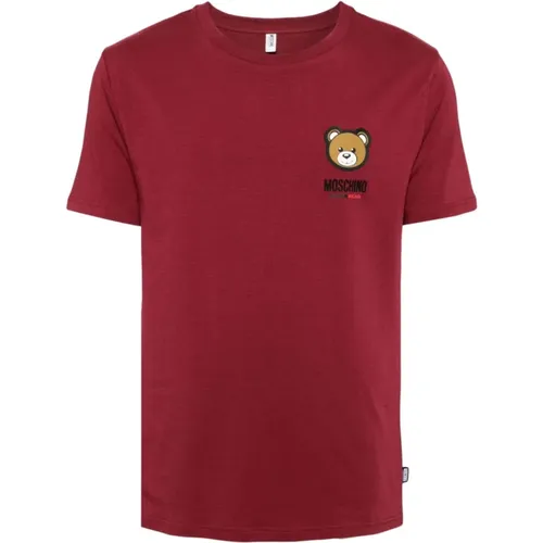 Bordeaux Teddy Bear T-shirt , Herren, Größe: 2XL - Moschino - Modalova