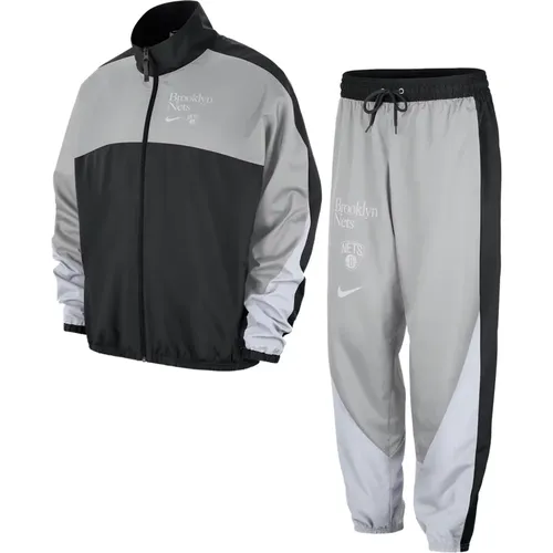 Brooklyn Nets Tracksuit NBA Team Colors , Herren, Größe: XS - Nike - Modalova