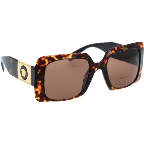 Iconic Sunglasses with Uniform Lenses , female, Sizes: 54 MM - Versace - Modalova