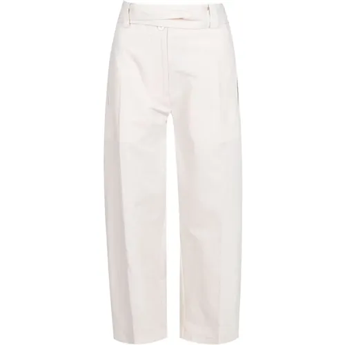 Genius 1952 Belted Cropped Pants , female, Sizes: 2XS - Moncler - Modalova