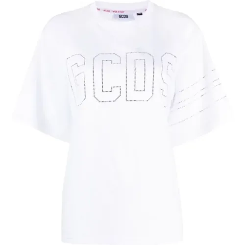 Weißes Logo T-Shirt Stilvolles Upgrade - Gcds - Modalova