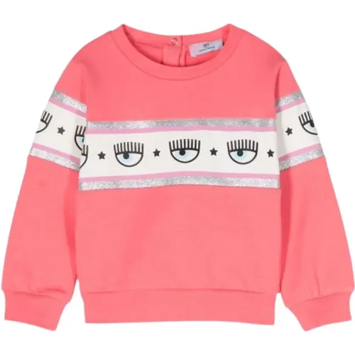 Glitter EyeStar Pullover Fuchsia - Chiara Ferragni Collection - Modalova