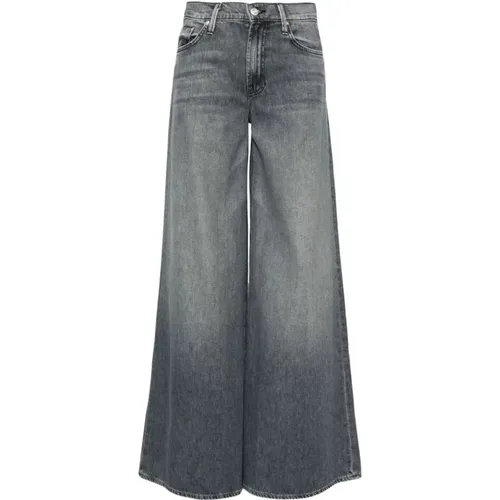 Blaue Wide Leg Jeans , Damen, Größe: W24 - Mother - Modalova