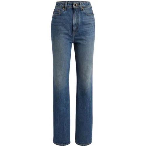 High-Rise Indigo Blaue Denim Jeans , Damen, Größe: W25 - Khaite - Modalova