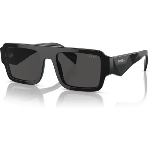 Dark Grey Sunglasses , male, Sizes: 53 MM - Prada - Modalova