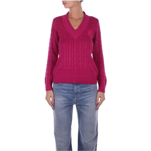 Pullover Fuchsia , Damen, Größe: L - Ralph Lauren - Modalova