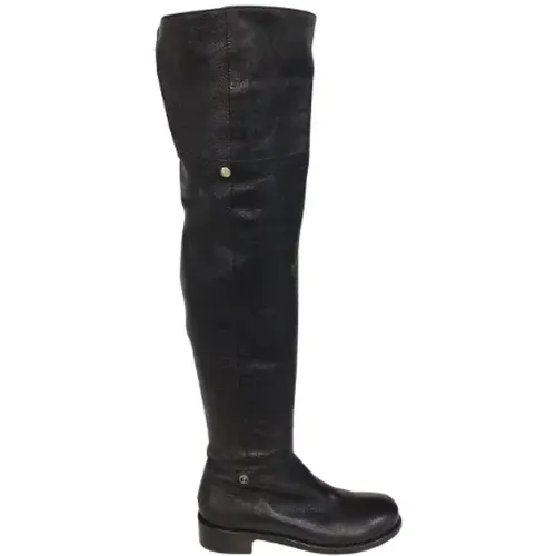 Leather Knee-High Boots , female, Sizes: 5 UK - Jimmy Choo Pre-owned - Modalova