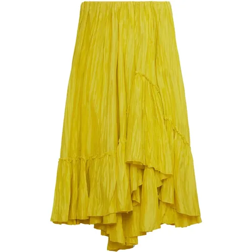 Sun Glare Crushed Skirt , female, Sizes: 2XS - Vince - Modalova