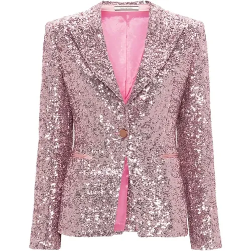 Sequin Design Jacket , female, Sizes: 2XS, XS - Tagliatore - Modalova