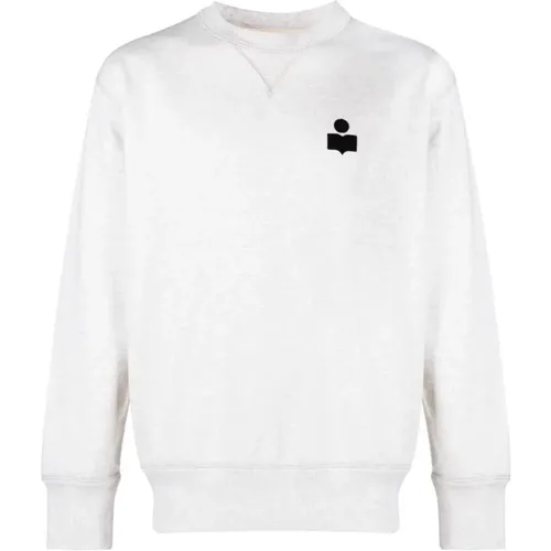 Ecru Cotton Blend Sweatshirt , male, Sizes: L, S, M - Isabel marant - Modalova