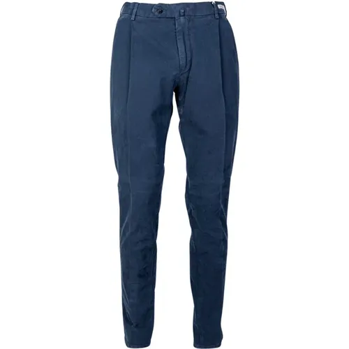 Mens Slim Fit Pants with Regular Waist. Made in Italy. , male, Sizes: L, 3XL - L.b.m. 1911 - Modalova