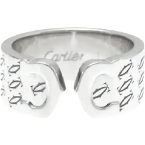 Pre-owned Platinum rings , female, Sizes: ONE SIZE - Cartier Vintage - Modalova