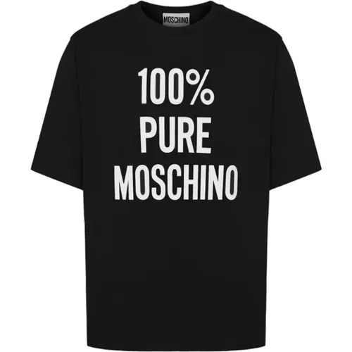 Classic T-shirt , male, Sizes: M, S, L, XL - Moschino - Modalova