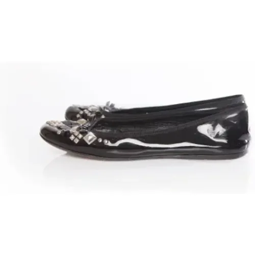 Pre-owned Leather flats , female, Sizes: 6 UK - Prada Vintage - Modalova