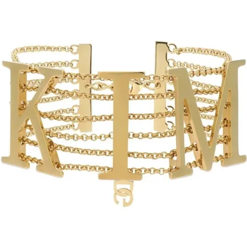 Goldene Kim Choker Halskette - Dolce & Gabbana - Modalova