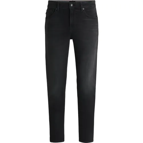 Stretch-Denim Jeans with Tapered Leg , male, Sizes: W34 L32, W32 L32 - Hugo Boss - Modalova