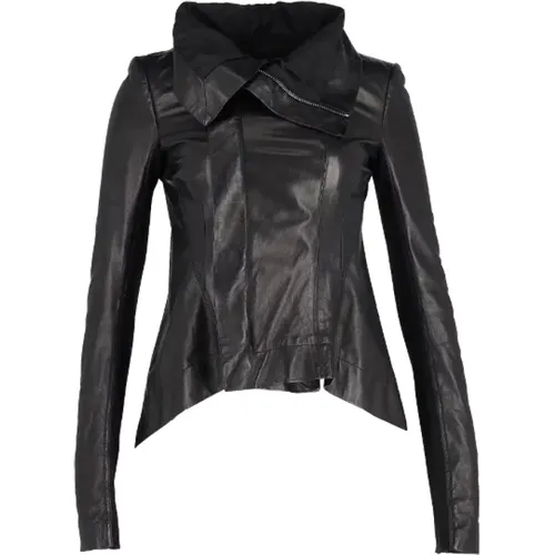 Pre-owned Leather outerwear , female, Sizes: S - Rick Owens Pre-owned - Modalova