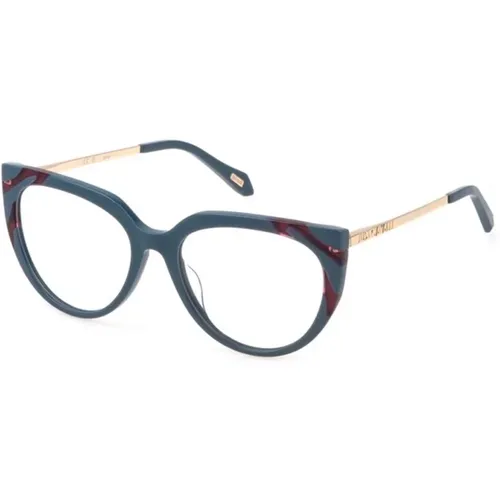 Blaue Rahmenbrille , unisex, Größe: 54 MM - Just Cavalli - Modalova