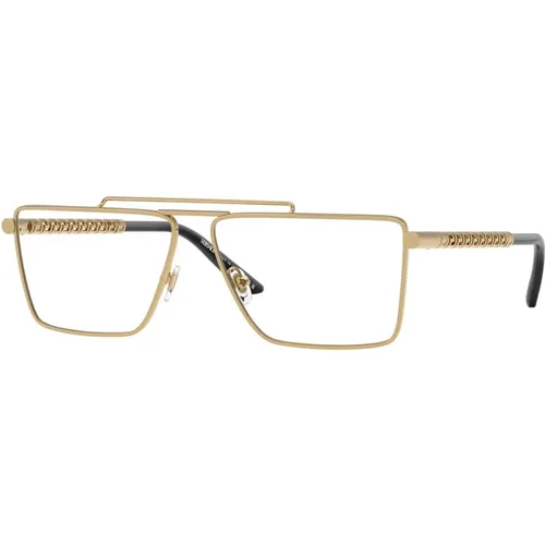 Metal Frame Glasses , male, Sizes: 59 MM - Versace - Modalova