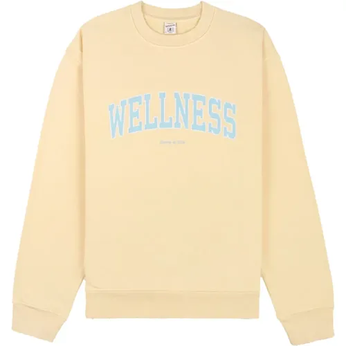 Almond Crewneck Sweatshirt - Sporty & Rich - Modalova