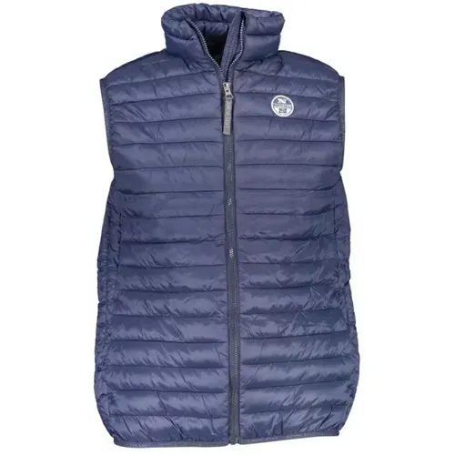 Sleeveless Zip Jacket with Logo Detail , female, Sizes: L, 2XL, XL - North Sails - Modalova