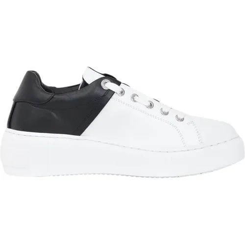 Schwarze und weiße Logo-Sneakers , Damen, Größe: 37 EU - Valentino - Modalova