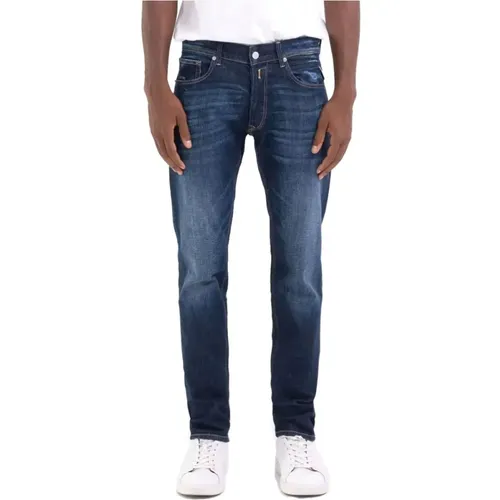 Regular Slim Jeans Dark , male, Sizes: W32 - Replay - Modalova