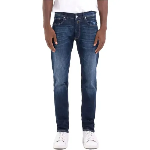 Regular Slim Jeans Dark , male, Sizes: W32, W36 L32 - Replay - Modalova