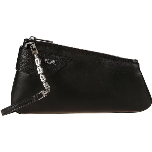 Leather Night Bag , female, Sizes: ONE SIZE - Gcds - Modalova