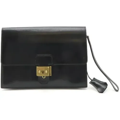 Pre-owned Leather clutches , female, Sizes: ONE SIZE - Hermès Vintage - Modalova