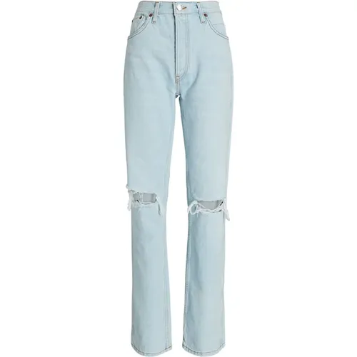 Straight Jeans , female, Sizes: W26, W25, W24 - Re/Done - Modalova