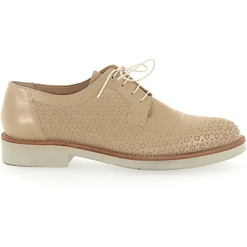 Calf Leather Brogue Shoes , female, Sizes: 8 UK, 9 UK - Truman's - Modalova