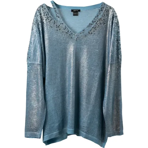 Luxury Oversize Crew Neck Sweater , female, Sizes: L, 3XL, XL, 2XL - Avant Toi - Modalova