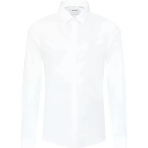 Modern Elegance Poplin Shirt , male, Sizes: L, XL, M, S, 2XL - Calvin Klein - Modalova