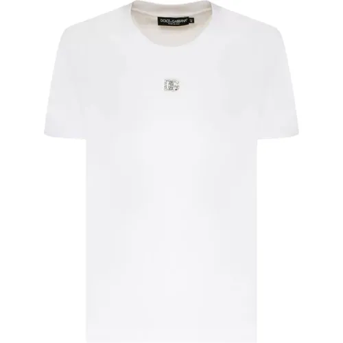 T-shirts and Polos by D&G , female, Sizes: XS, 2XS, M - Dolce & Gabbana - Modalova