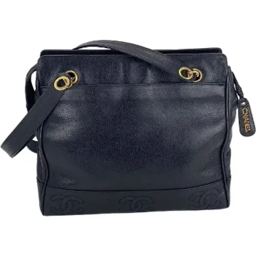Authentic Caviar Leather Shoulder Bag , female, Sizes: ONE SIZE - Chanel Vintage - Modalova