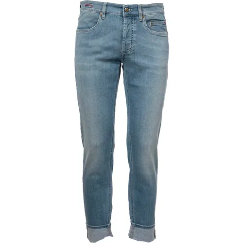 Marotta Denim Jeans, Slim Fit, 5 Pockets , male, Sizes: W40 - Siviglia - Modalova