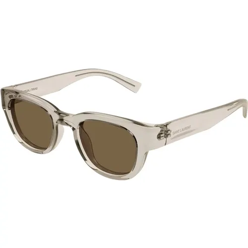 Runde Vintage-Stil Sonnenbrille - Saint Laurent - Modalova