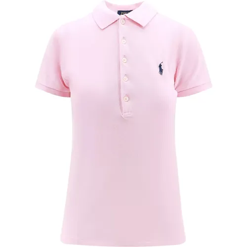 Besticktes Baumwoll-Poloshirt , Damen, Größe: M - Polo Ralph Lauren - Modalova